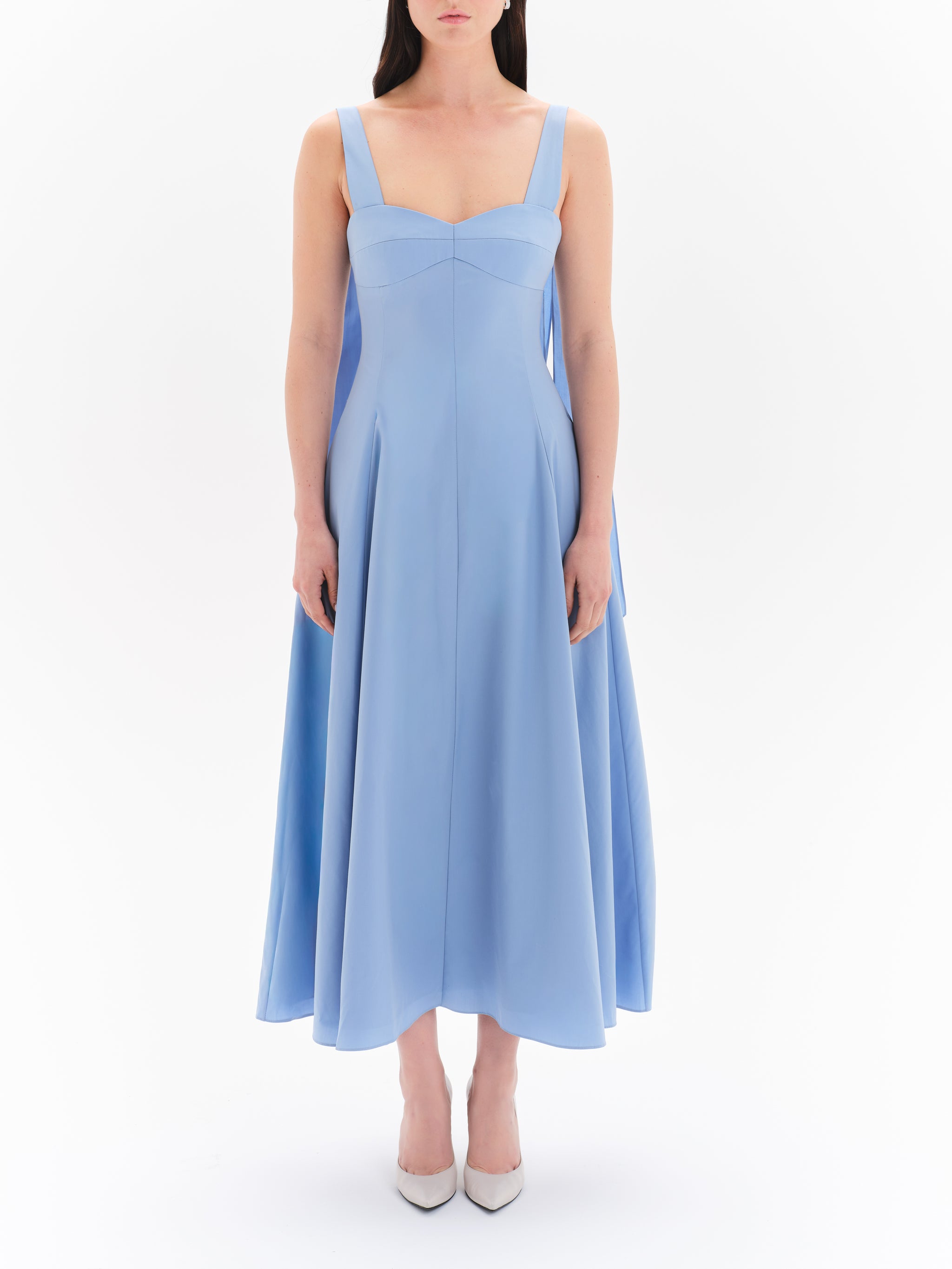 Livia Cotton Poplin Dress, Angelite / XXS Livia Cotton Poplin Dress, Angelite / XXS