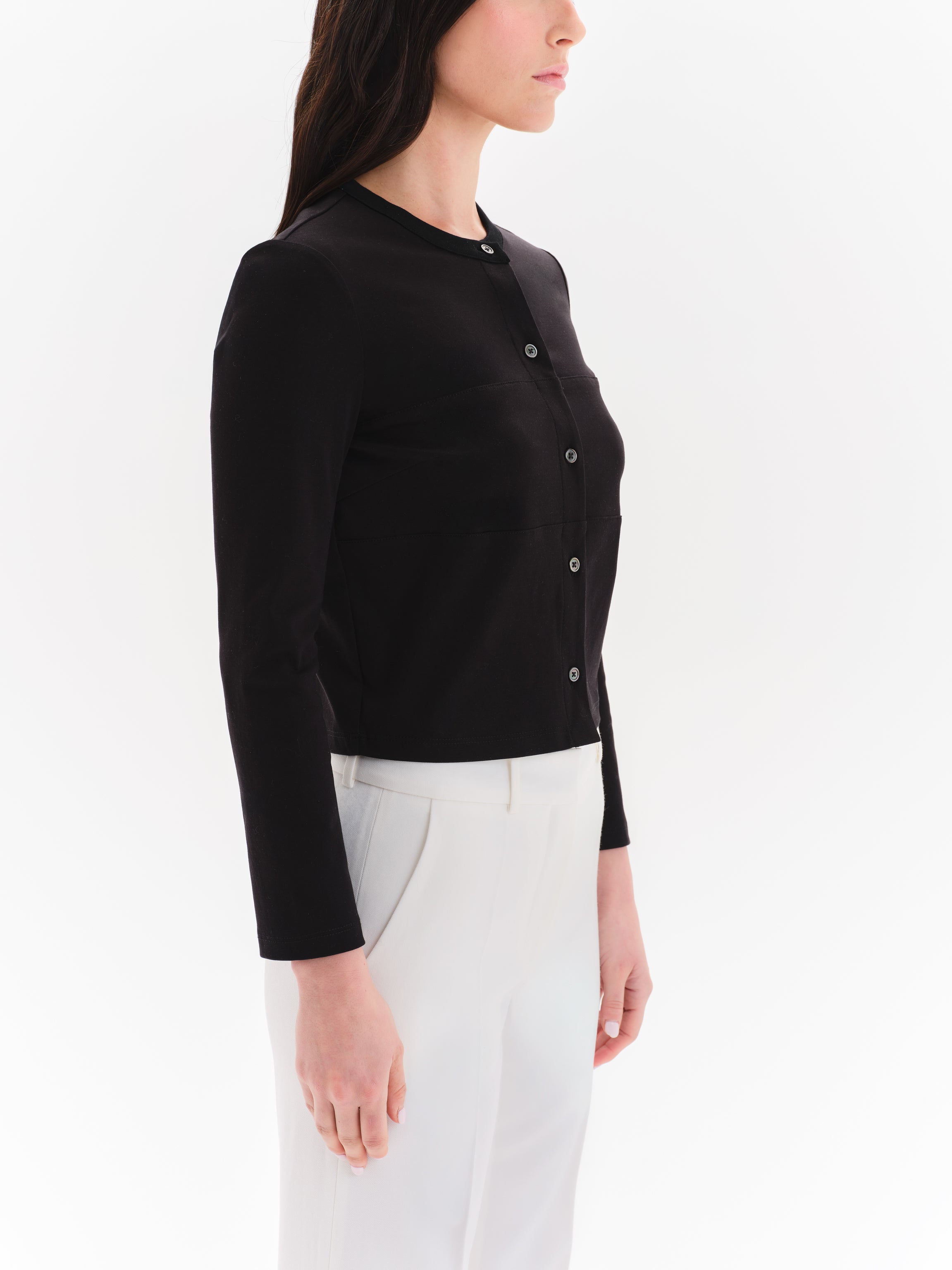 Isa Japanese Interlock Knit Cardigan
