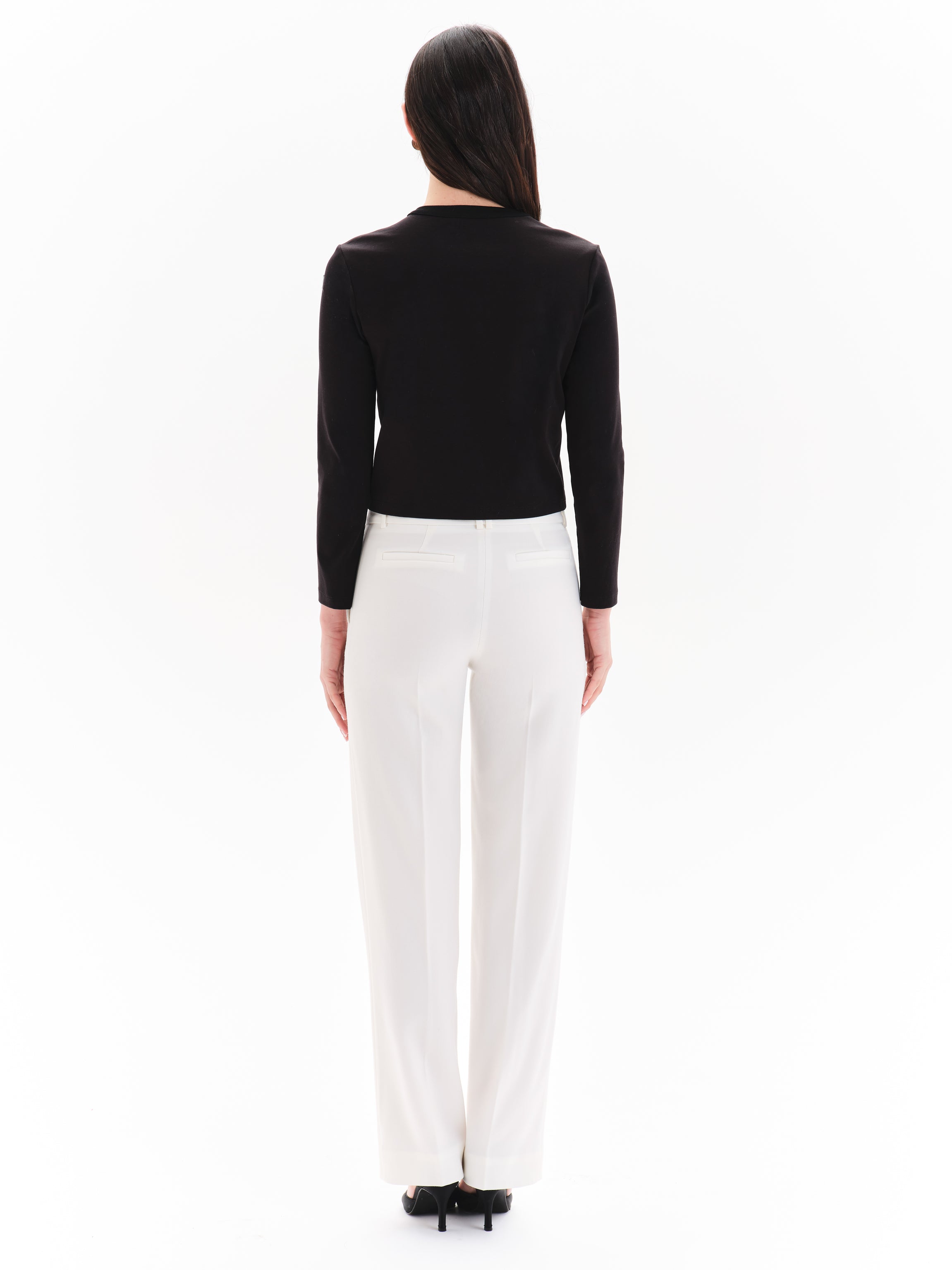 Isa Japanese Interlock Knit Cardigan