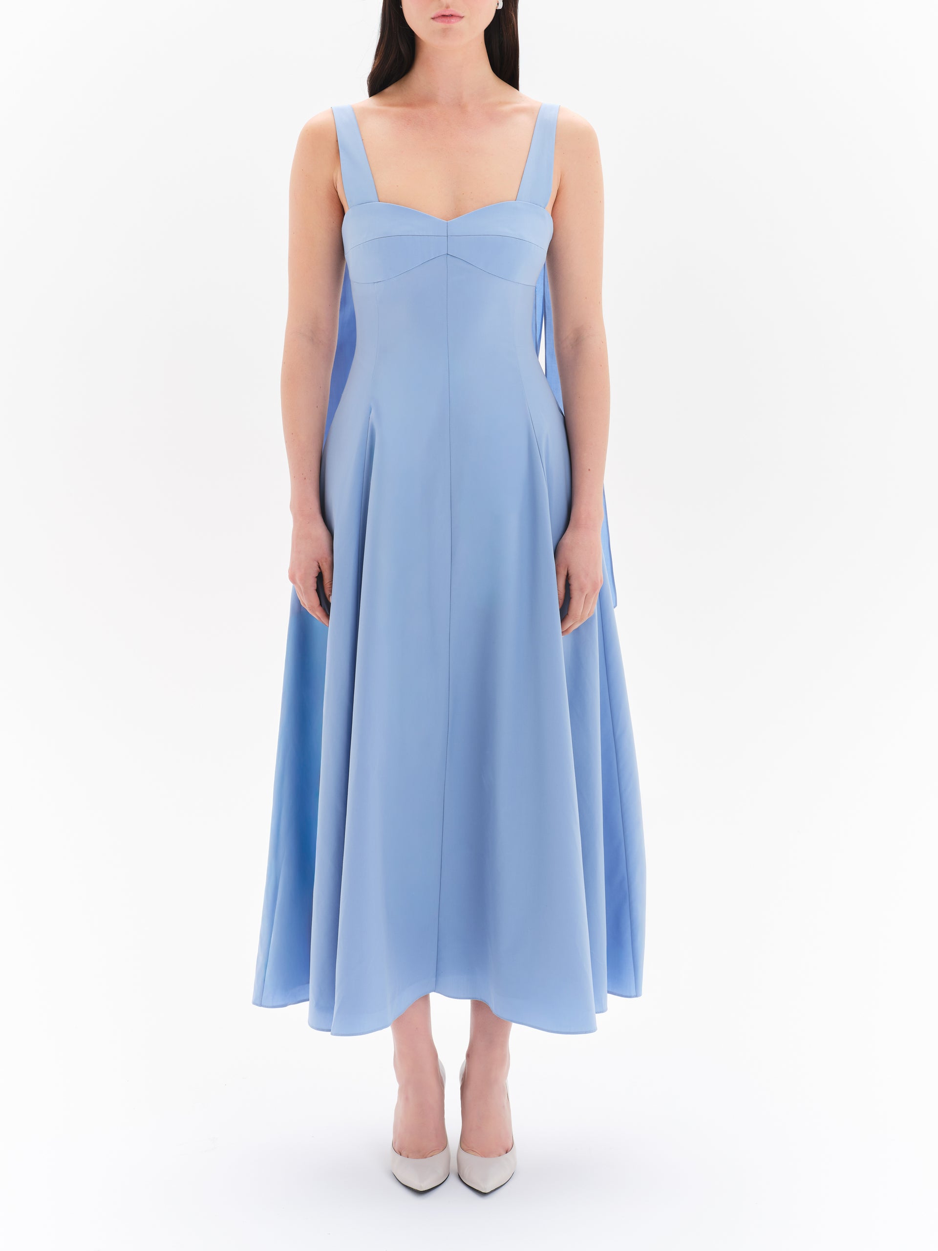 blue cotton poplin dress Livia Size:(FR)34 in sleeves Button fastening vicki-k.sacco23 Padme Amidala Cosplay Costume