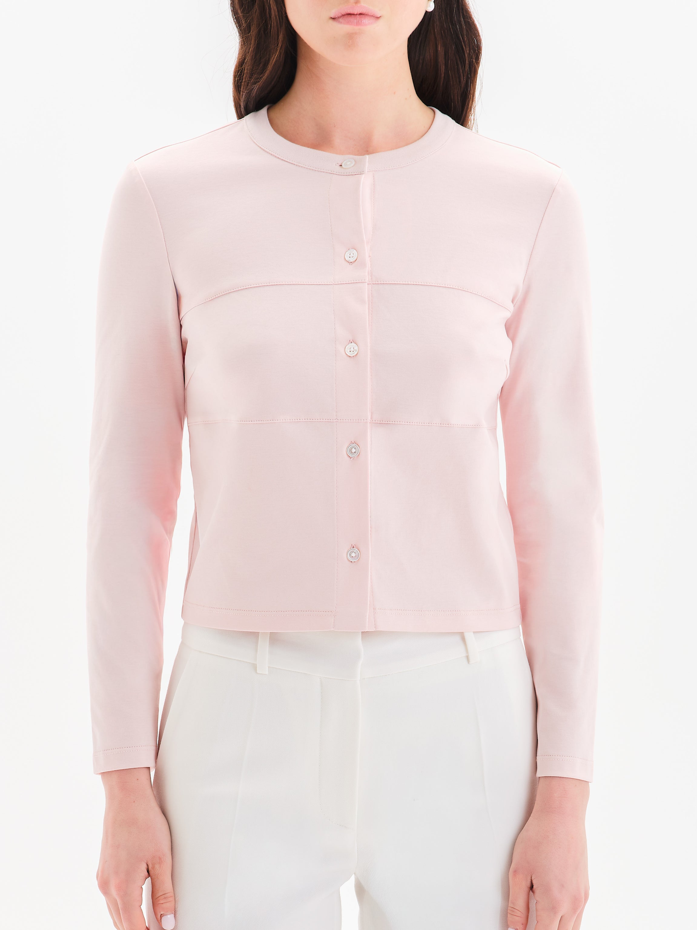 Isa Japanese Interlock Knit Cardigan