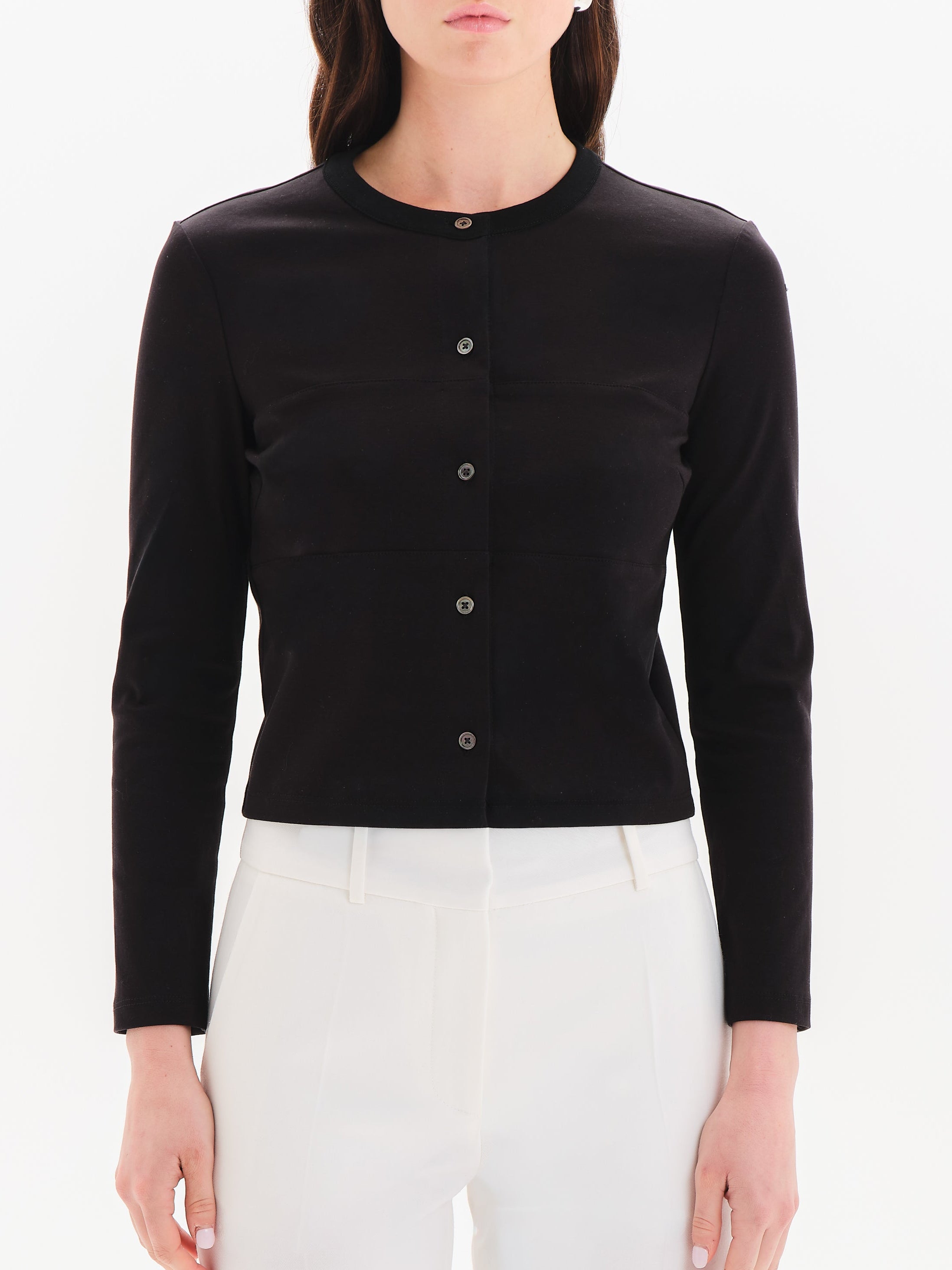 Isa Japanese Interlock Knit Cardigan